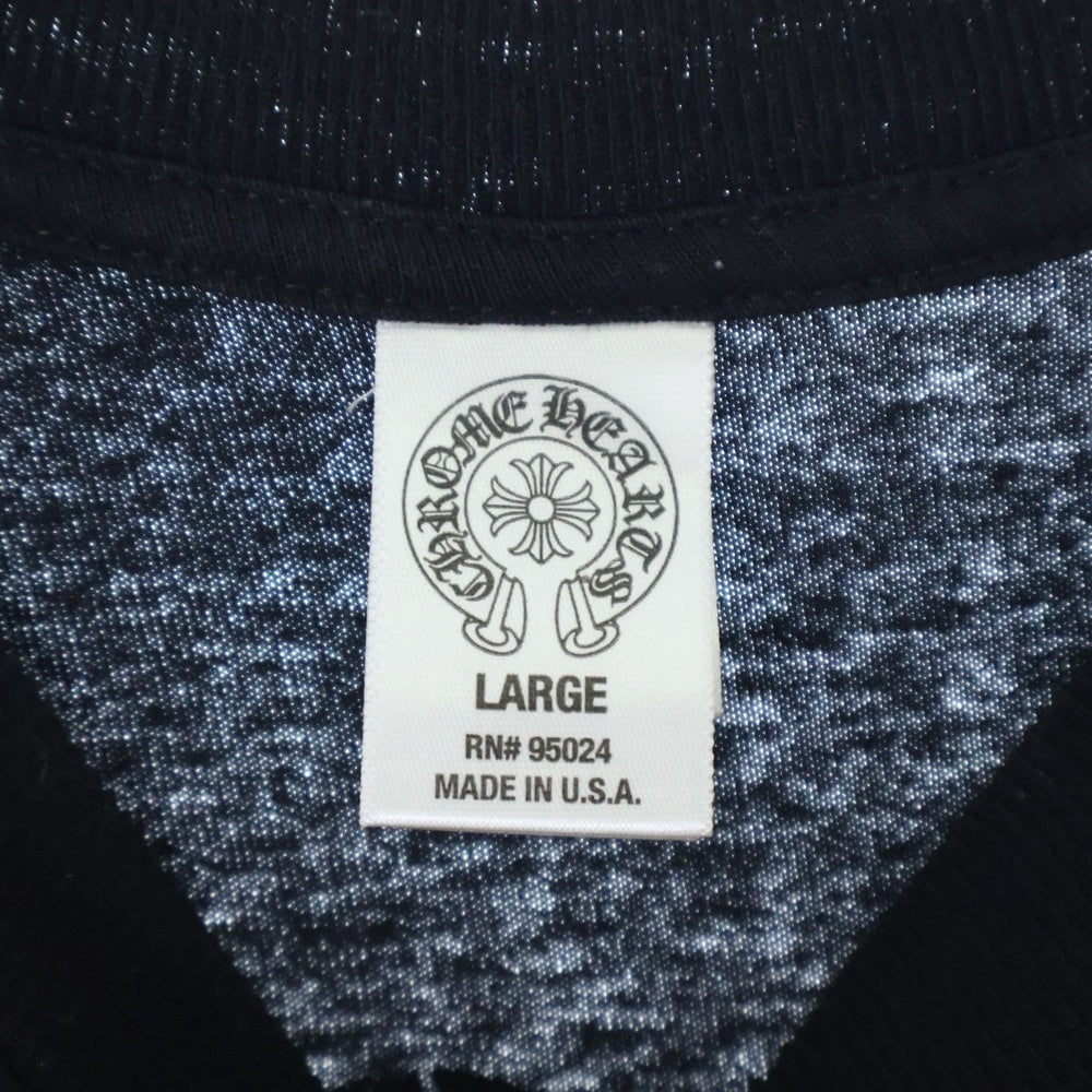 CHROME HEARTS(クロムハーツ) Back Camo Dagger Tee バックカモダガープリント半袖Tシャツ ブラック