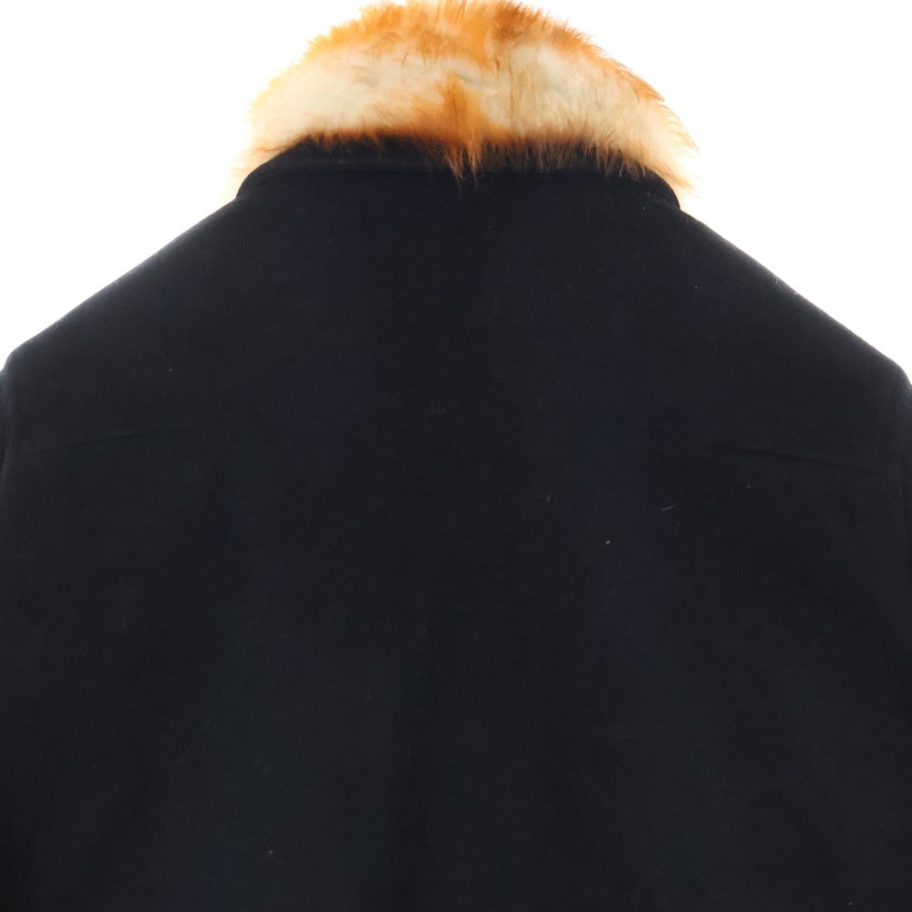 DIOR(ディオール) カシミヤ混 ジップアップ ファージャケット ブルゾン ブラック 733C467C3183