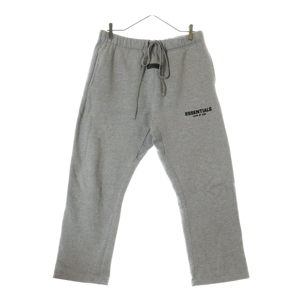 FEAR OF GOD ESSENTIALS(フィアオブゴッド エッセンシャルズ) フェルト ラバーロゴ スウェットパンツ グレー