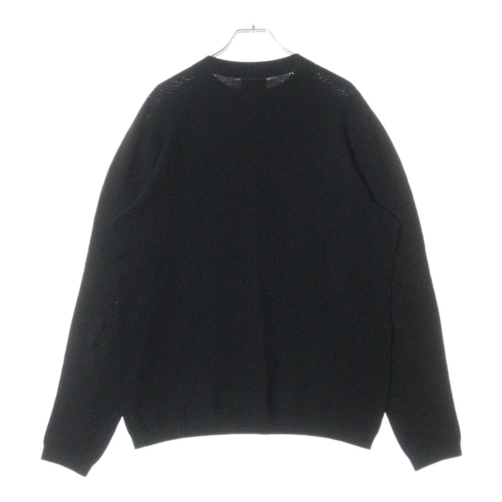 GIORGIO ARMANI(ジョルジオアルマーニ) ロゴディテール クルーネック ニットセーター ブラック 3RSMA1SMA1Z