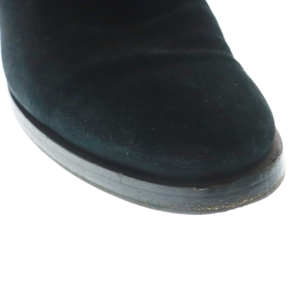 Santoni(サントーニ) スエード レザー ベルトブーツ ブラック 17712