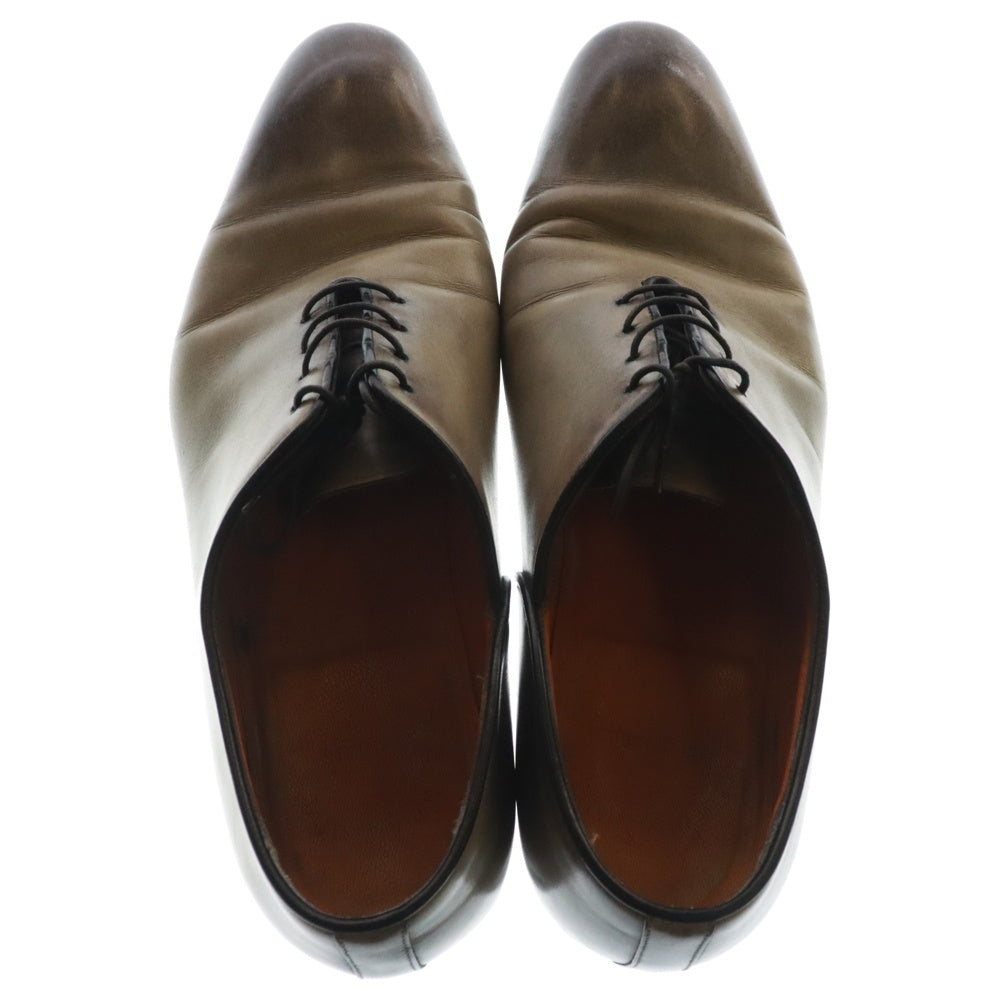 Santoni(サントーニ) プレーントゥ レースアップ レザー ドレスシューズ ベージュ 14774