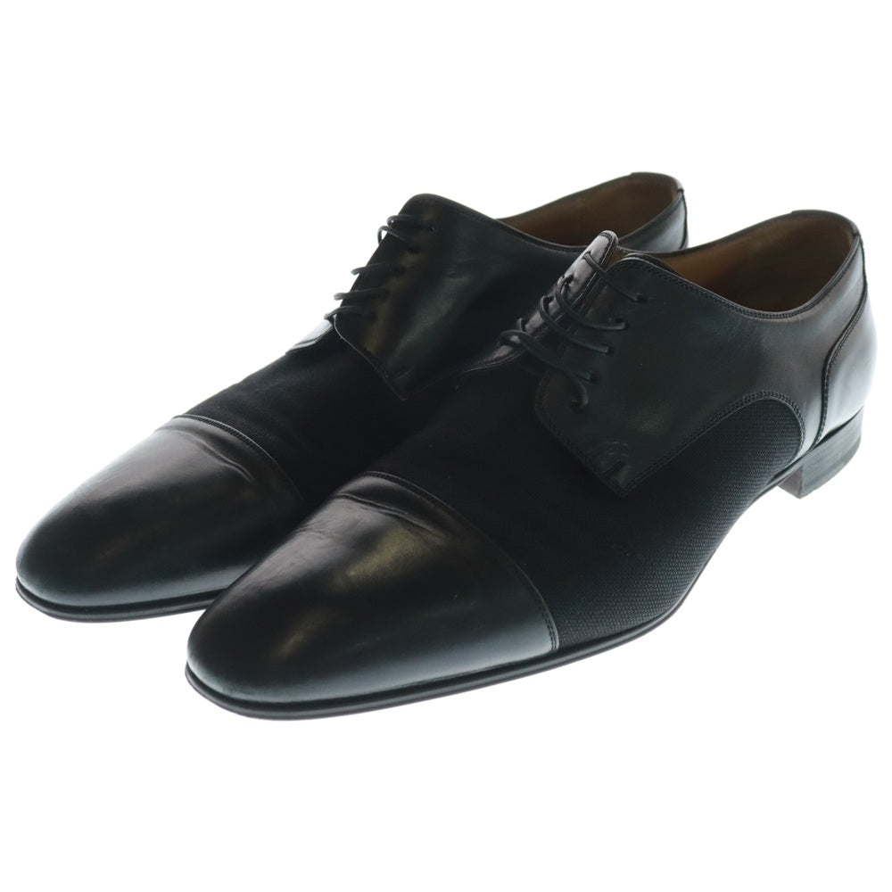 CHRISTIAN LOUBOUTIN(クリスチャンルブタン) メッシュ切替 レースアップ レザー ドレスシューズ ブラック