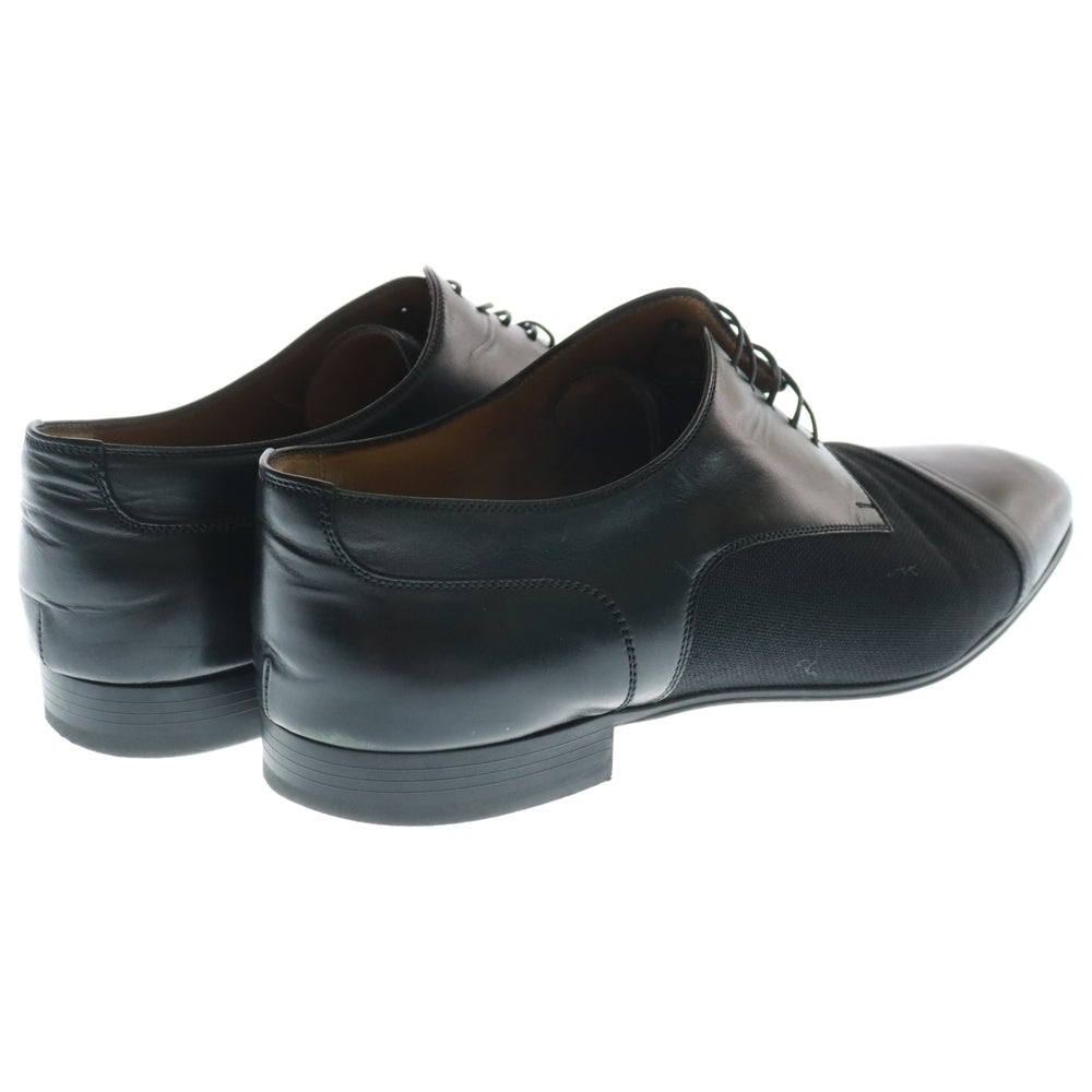 CHRISTIAN LOUBOUTIN(クリスチャンルブタン) メッシュ切替 レースアップ レザー ドレスシューズ ブラック