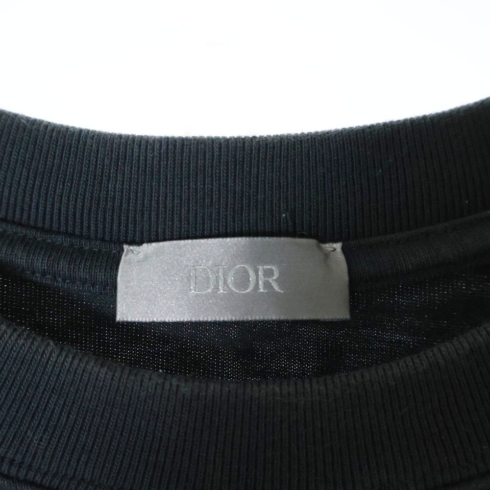 DIOR(ディオール) ×KAWS カウズ ロゴ刺繍半袖Tシャツ 513J696F0554 ブラック