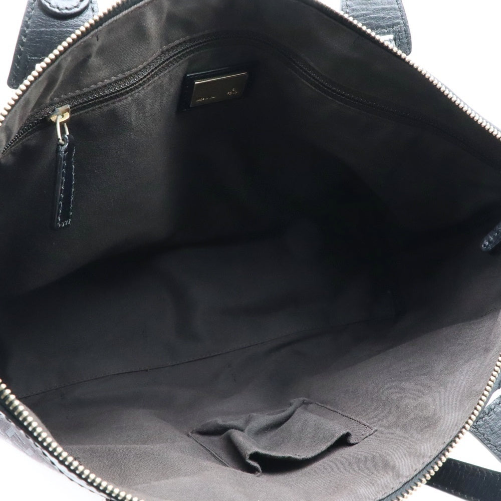 FENDI(フェンディ) ズッカ柄 キャンバス トートバッグ ブラック