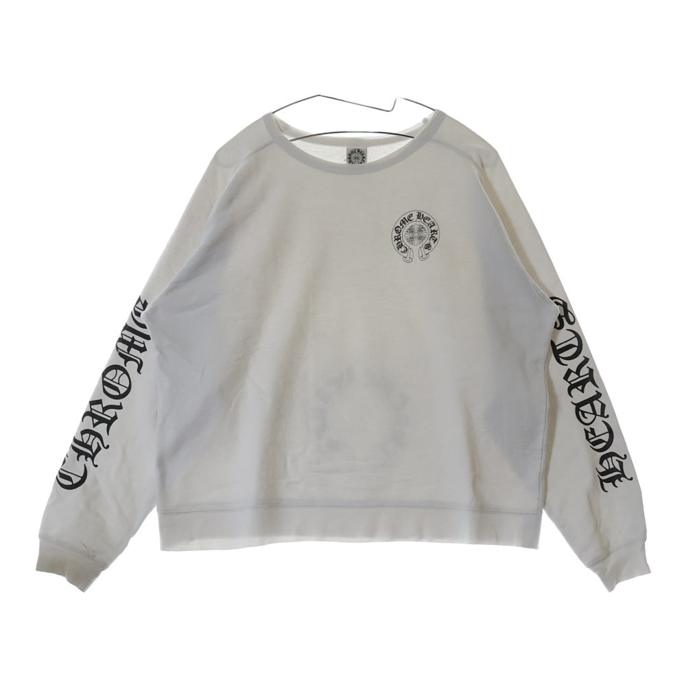CHROME HEARTS(クロムハーツ) OLD LOGO SWTSHR オールドモデル ホースシューロゴ スウェットトレーナー ホワイト