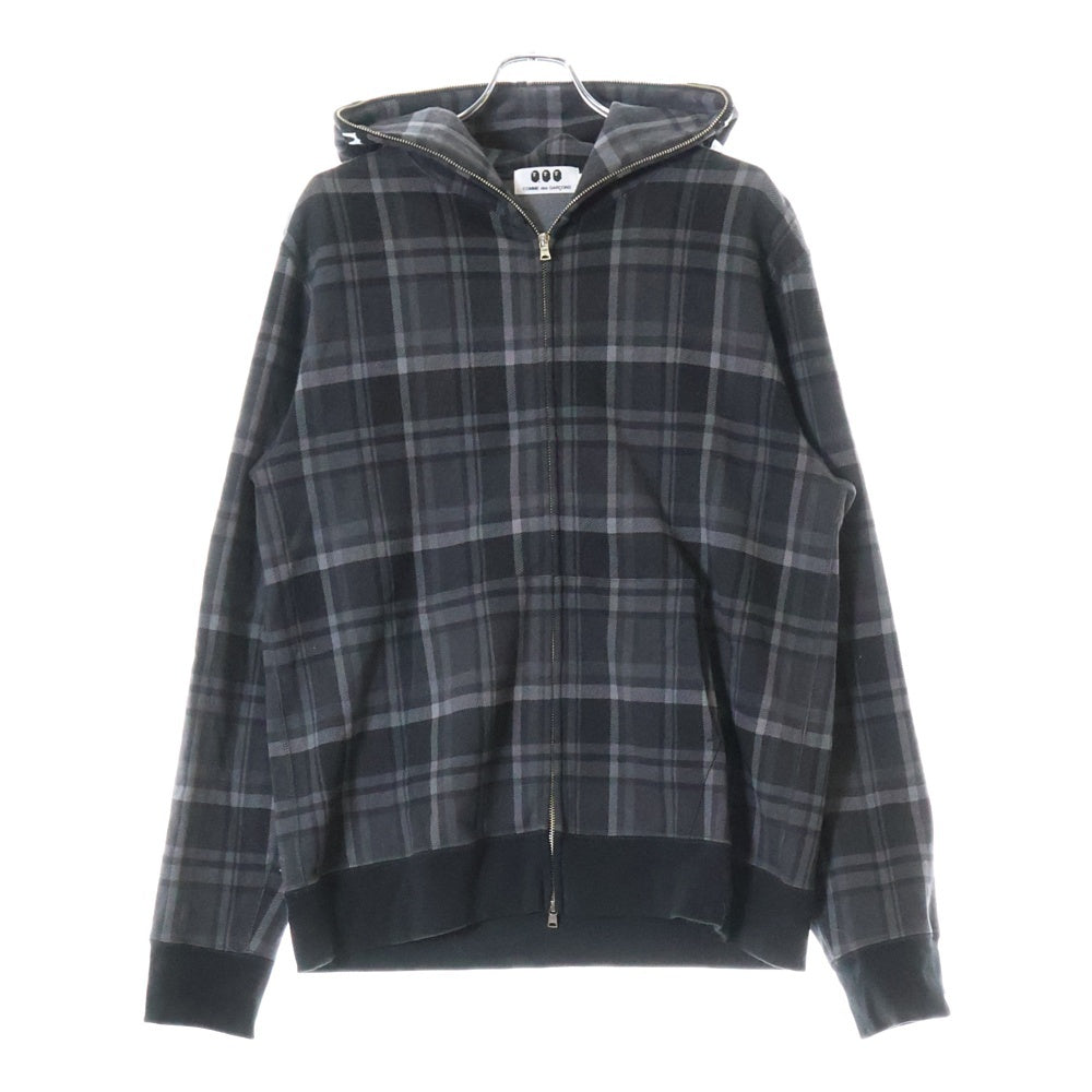A BATHING APE(アベイシングエイプ) 23AW ×COMME des GARCONS OSAKA SHARK FULL ZIP HOODIE 001ZPJ721901C コムデギャルソン シャークフーディ フルジップ パーカー ブラック/グレー