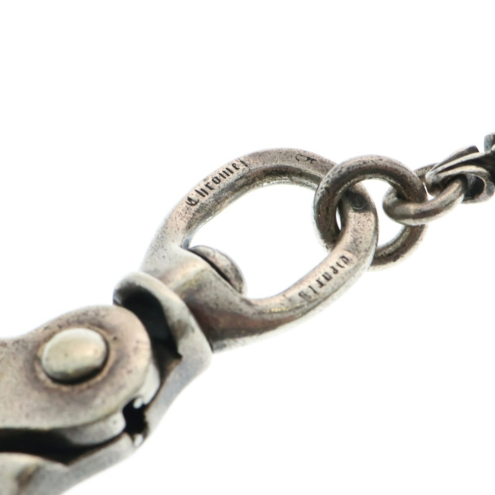 CHROME HEARTS(クロムハーツ) 4C CROSS LONG-T 2クリップカットアウトCHプラス ウォレットチェーン シルバー