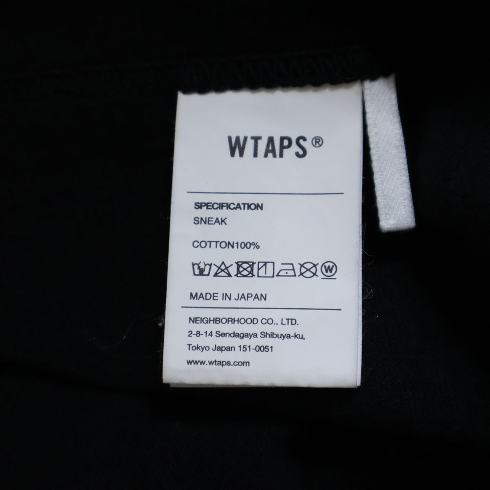 WTAPS(ダブルタップス) 25SS CONTAINING TEE バックロゴ Tシャツ ブラック