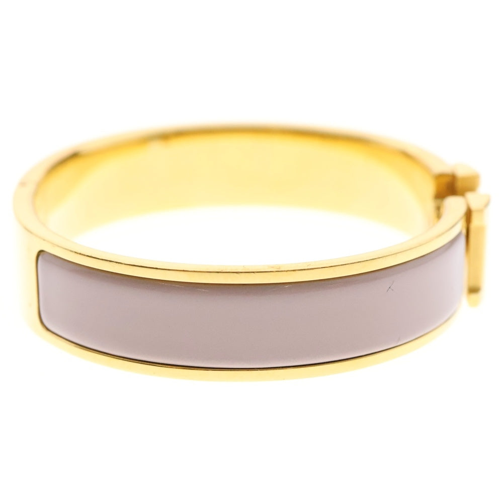 HERMES(エルメス) Le Bracelet H 700151F クリックH PM ブレスレット ゴールド金具 ゴールド/ピンク レディース