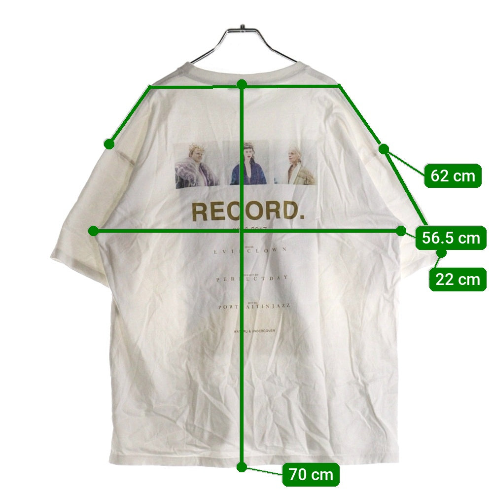 UNDERCOVER(アンダーカバー) 23SS ×WATARU RECORD ワタル レコード フォト グラフィック 半袖Tシャツ カットソー ホワイト