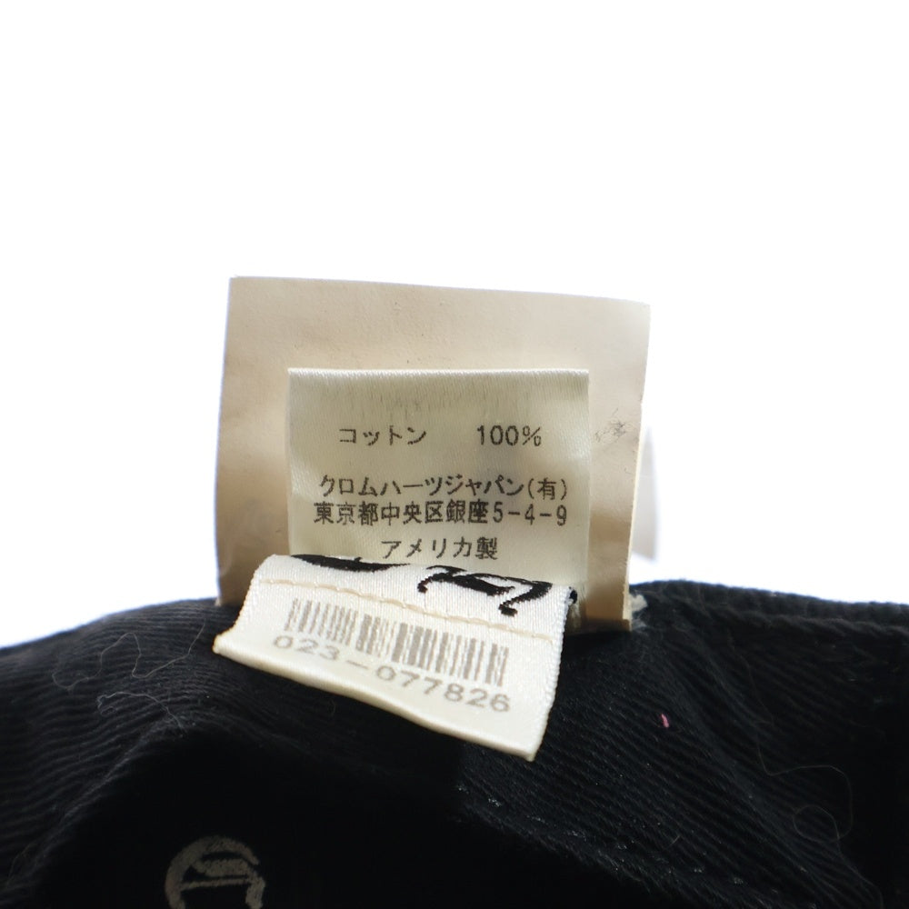 CHROME HEARTS(クロムハーツ) Vertical Logo Hat CHロゴ ベースボールキャップ 帽子 ブラック