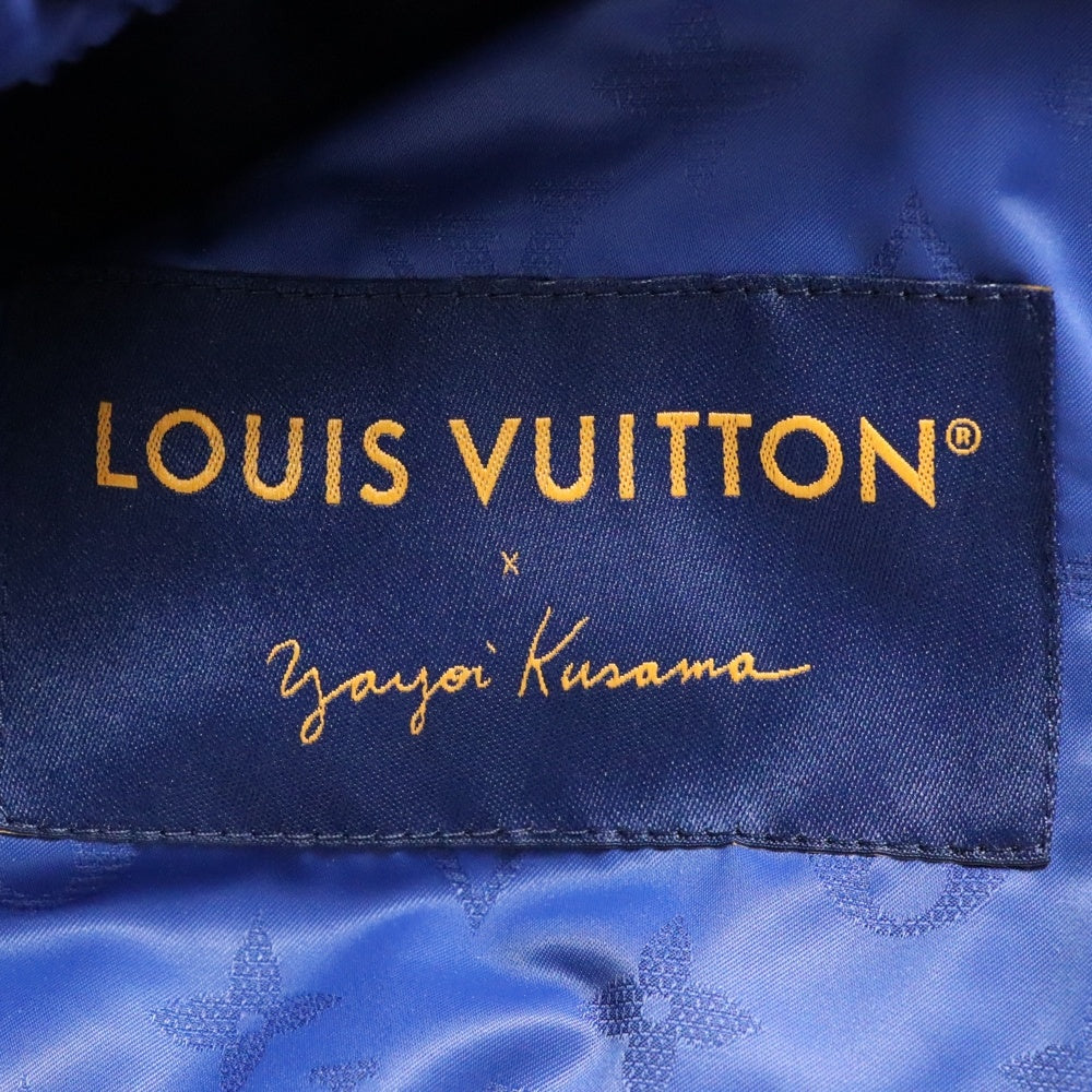 LOUIS VUITTON(ルイヴィトン) 23AW ×草間彌生 Mng Faces Windbreaker RM232H YP1 HOB32W モノグラムワッペン ウィンドブレーカー ナイロンパーカー ブルー