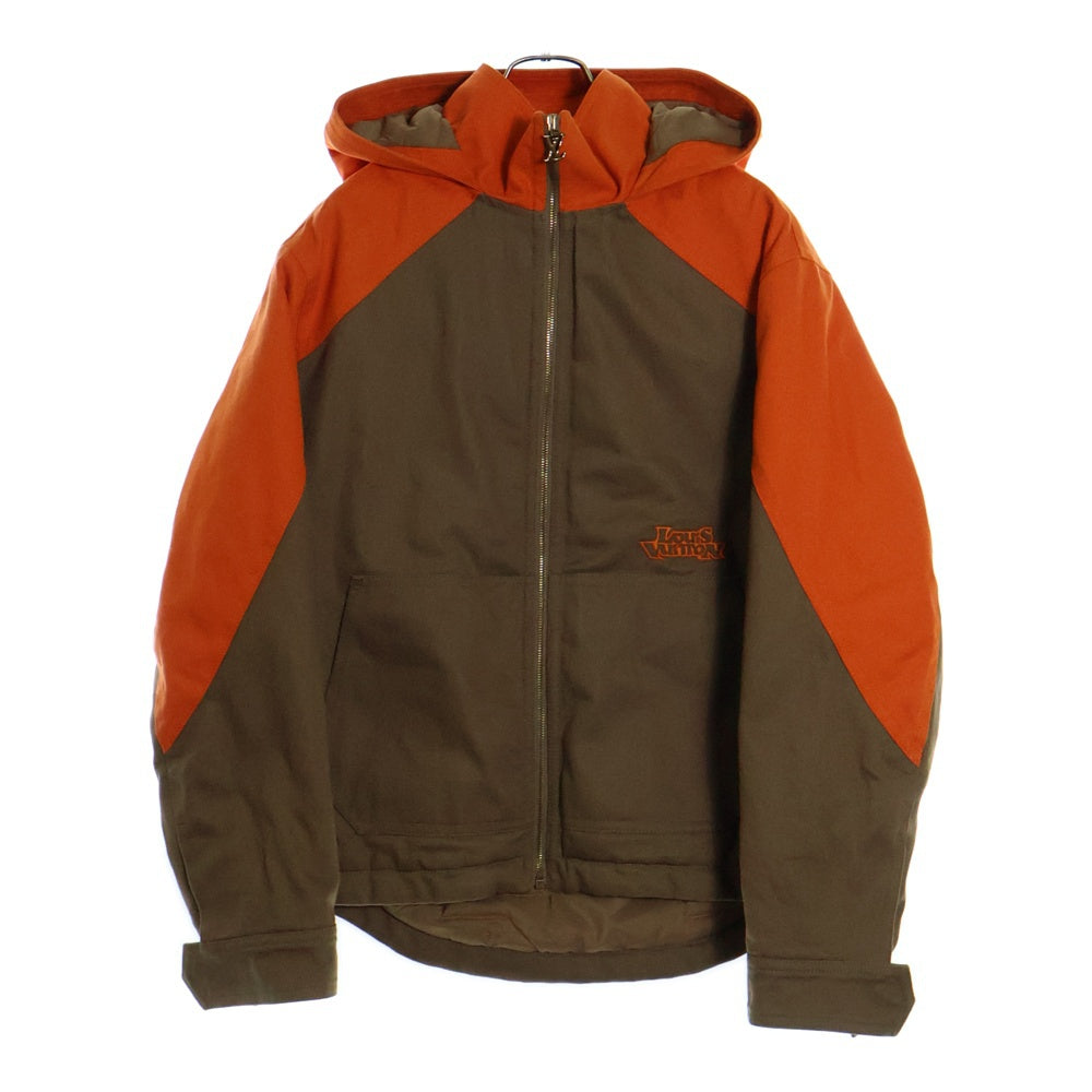 LOUIS VUITTON(ルイヴィトン) Hooded Padded Denim Jacket RM231M G98HOA22W フーデッド パデッドデニムジャケット オレンジ/ブラウン