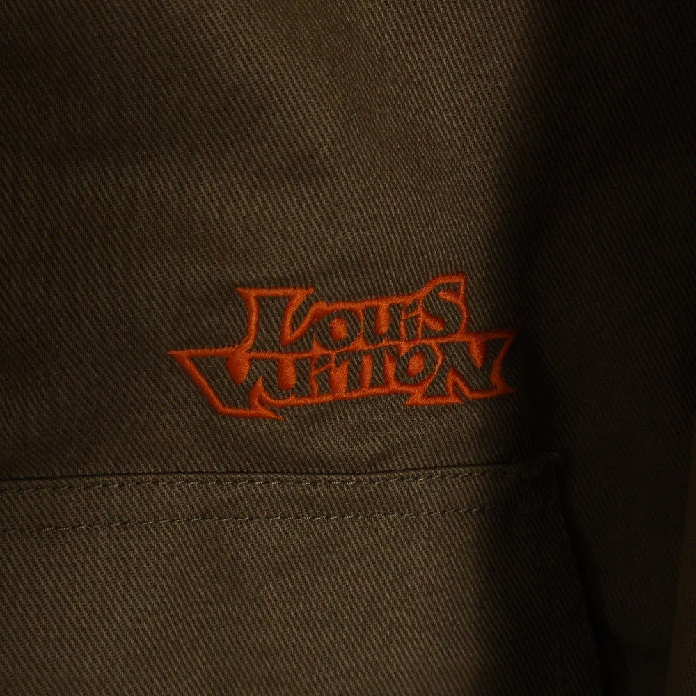 LOUIS VUITTON(ルイヴィトン) Hooded Padded Denim Jacket RM231M G98HOA22W フーデッド パデッドデニムジャケット オレンジ/ブラウン