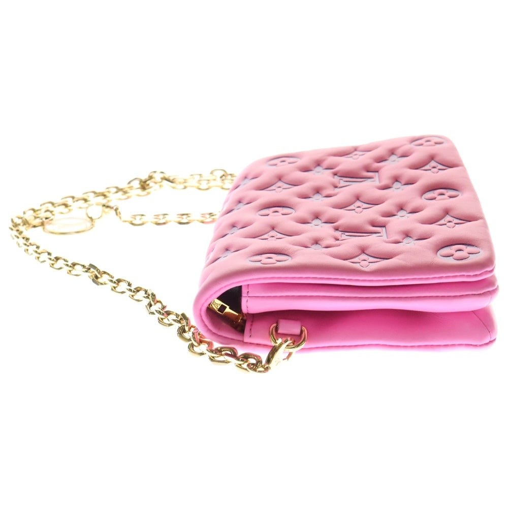 LOUIS VUITTON(ルイヴィトン) Monogram Pochette Coussin M80745 モノグラムポシェットクーサン チェーンショルダーバッグ ピンク