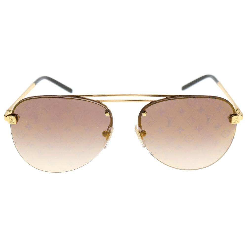 LOUIS VUITTON(ルイヴィトン) クロックワイズ ゴールド モノグラムレンズサングラス Z1020E ゴールド