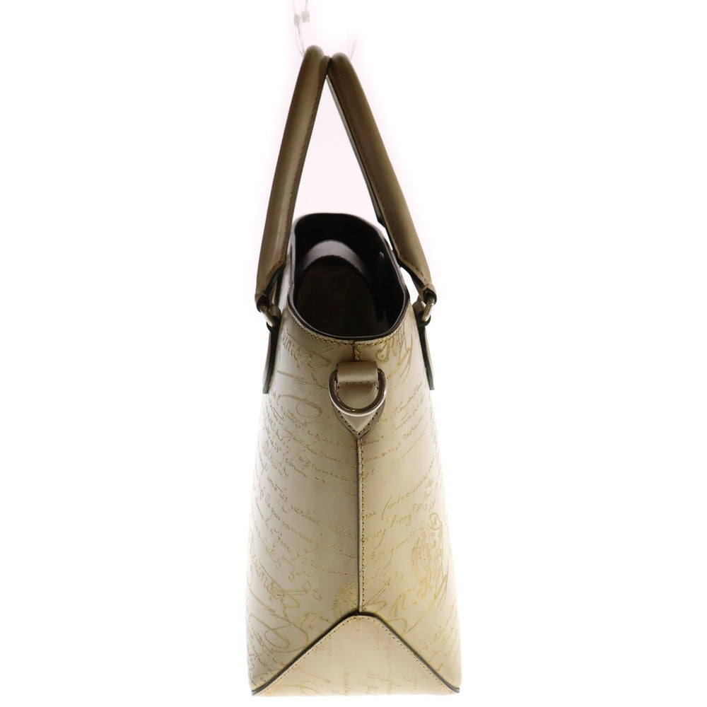 Berluti(ベルルッティ) TOUJOURS XS スクリット カリグラフィートゥージュール 2WAYハンドバッグ ベージュ