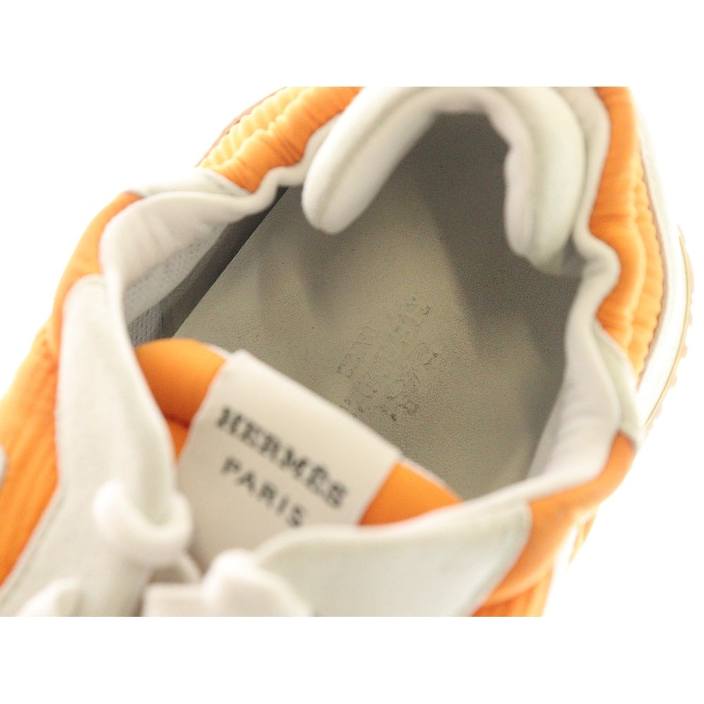 HERMES(エルメス) ジェット ナイロンローカットスニーカー オレンジ
