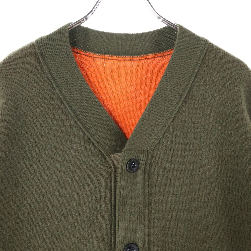 Sacai(サカイ) 22AW S Studs Cashmere Knit Cardigan 22-02859M スタッズ コットンカシミヤ ニットカーディガン カーキ