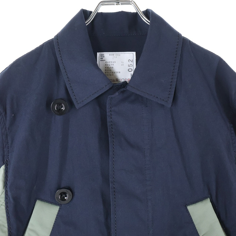 sacai scm 052 ミリタリーコート　ブラック　サイズ1 sacai ミリタリーコート SCM-052 サイズ1 - メルカリ