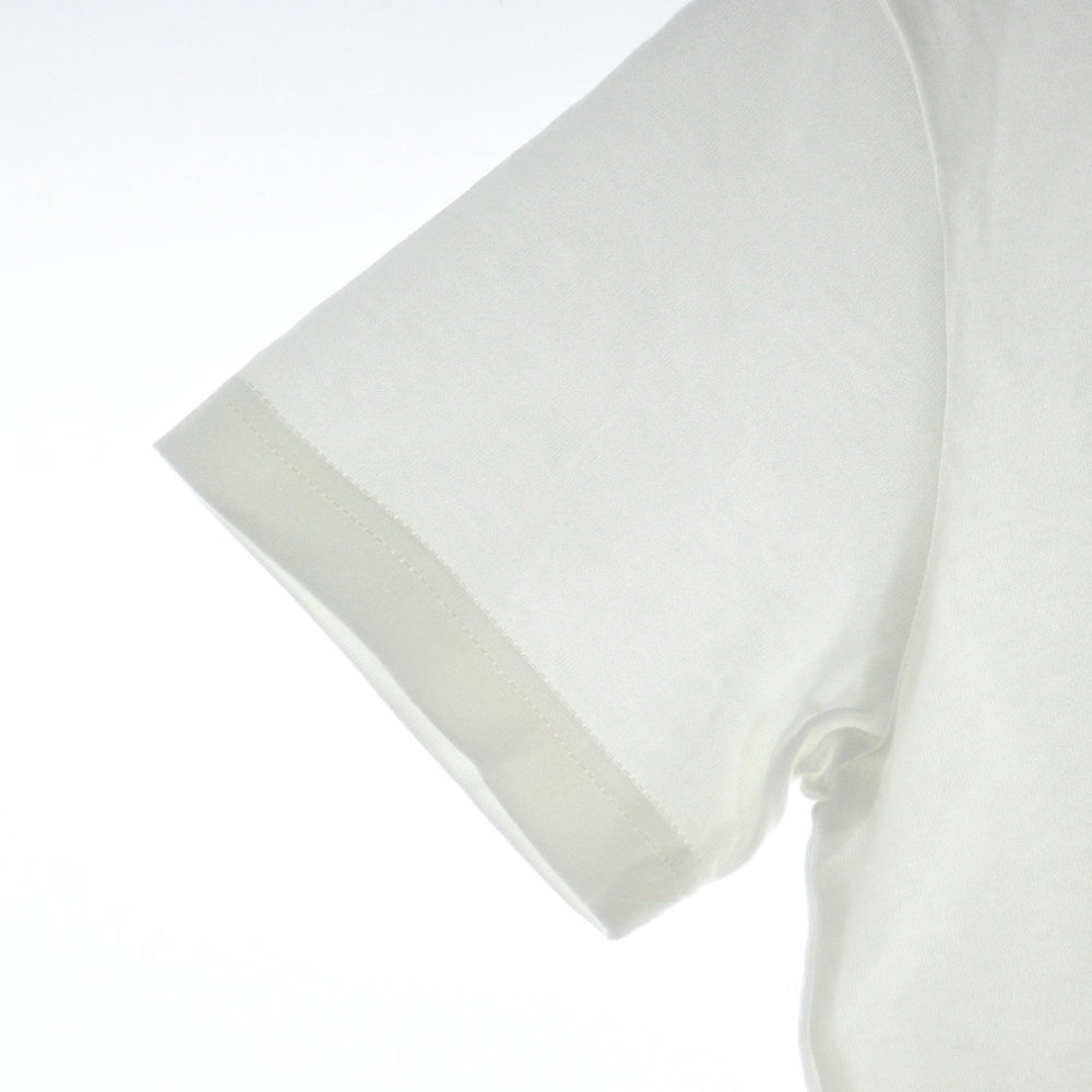 LACOSTE(ラコステ) 刺繍 クルーネック 半袖Tシャツ カットソー ホワイト TH622E