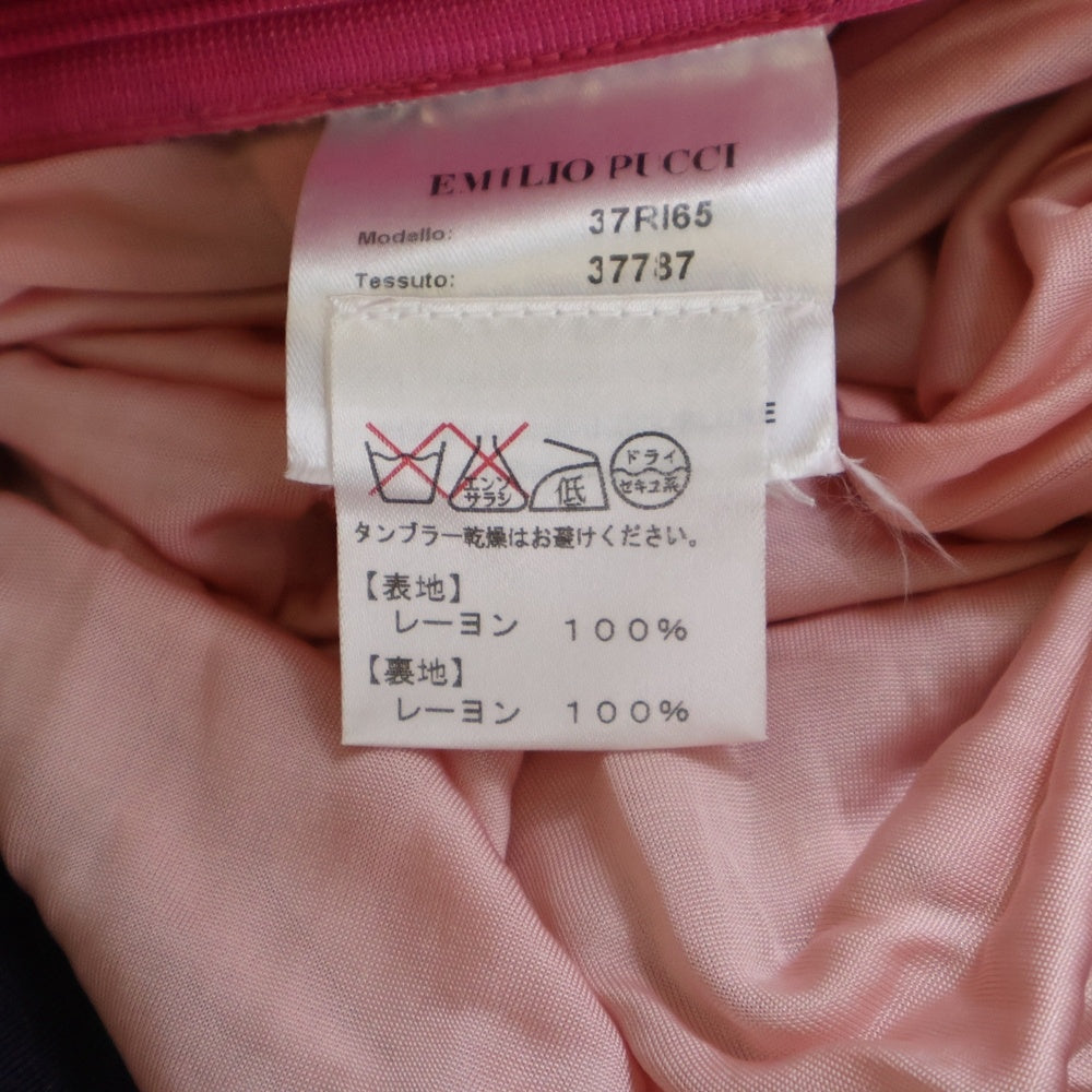 EMILIO PUCCI(エミリオプッチ) レーヨン 総柄 長袖 ワンピース マルチ レディース 37RI65