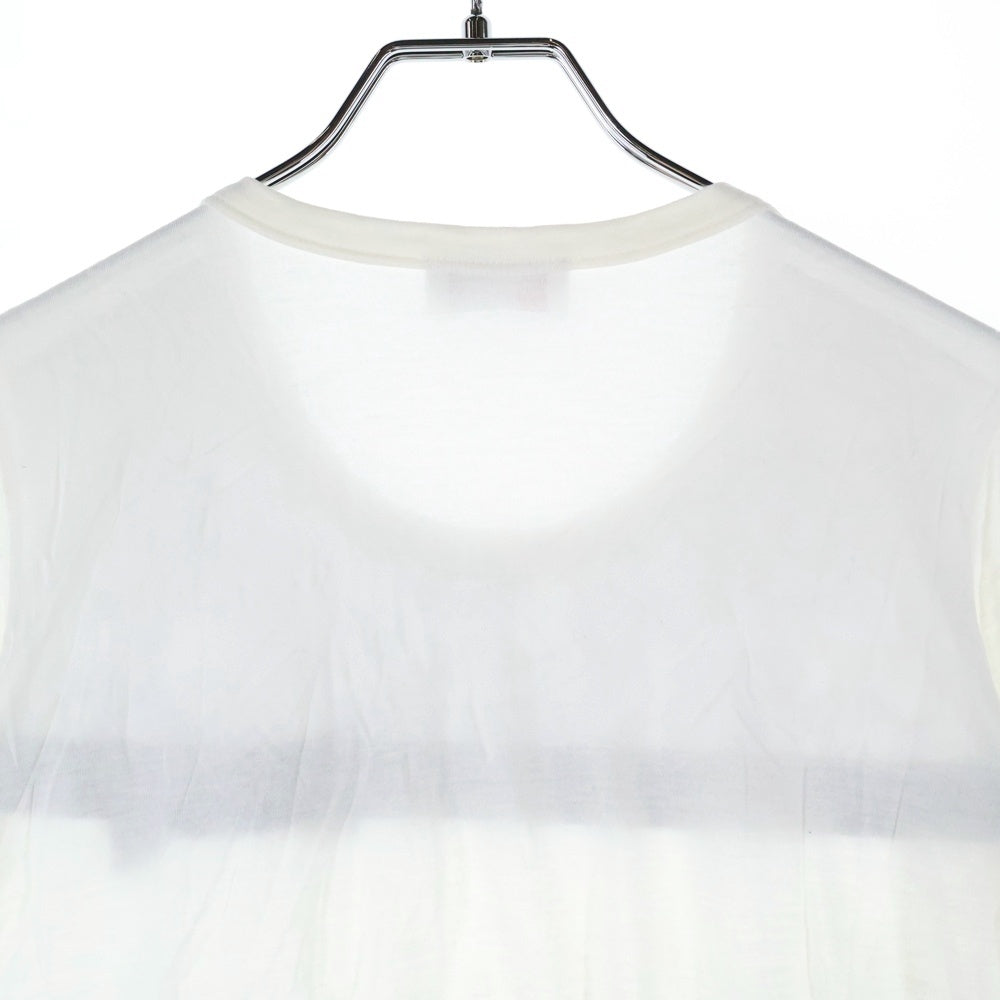 RED VALENTINO(レッド ヴァレンティノ) レース装飾 クルーネック 半袖Tシャツ レディース ホワイト ERAN0606