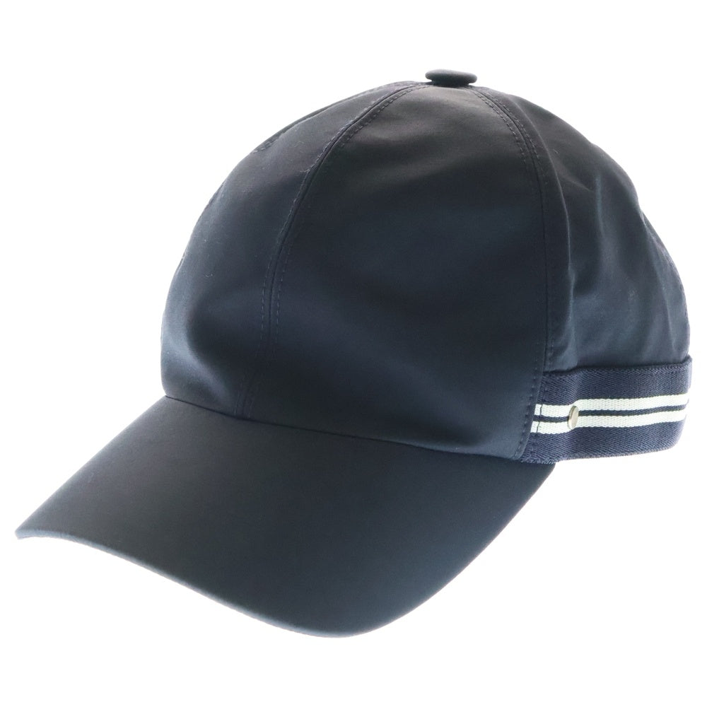 HERMES(エルメス) セリエボタン ナイロン ベースボールキャップ 帽子 ブラック