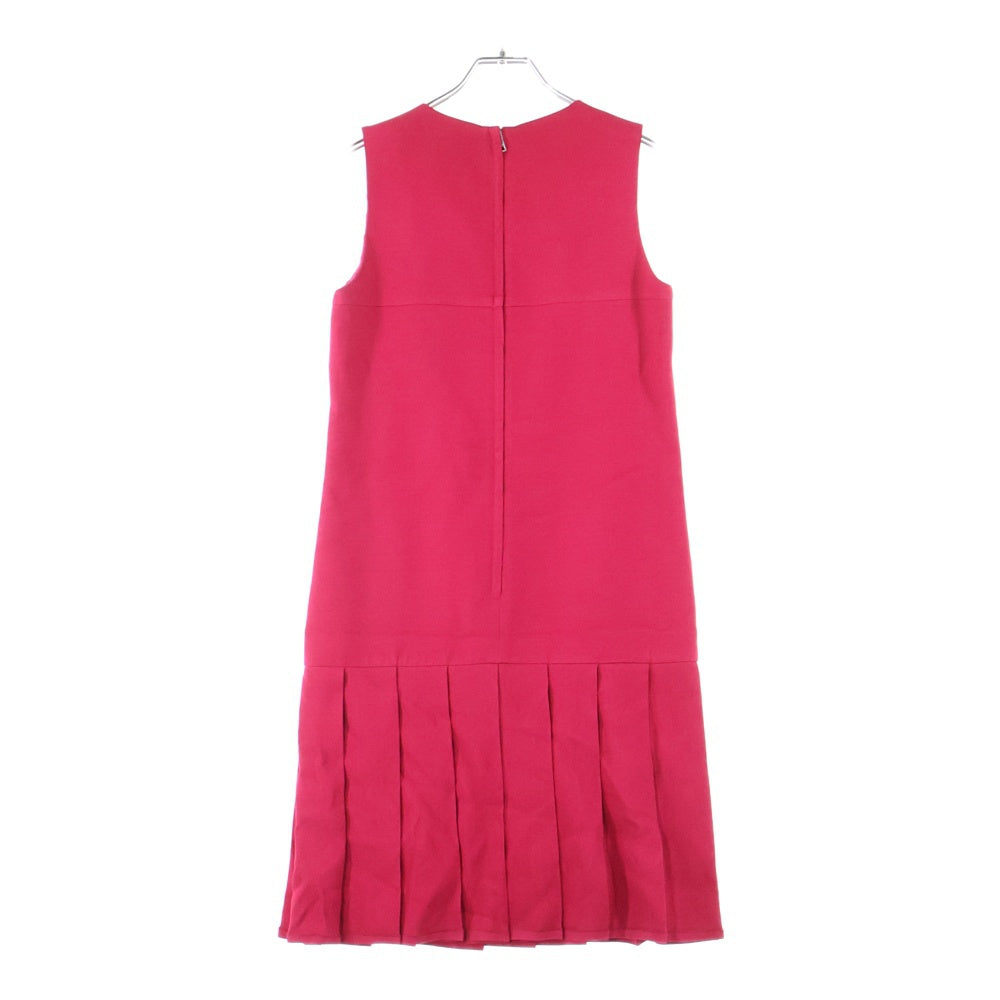 GUCCI(グッチ) シルク ノースリーブ プリーツ ワンピース ピンク レディース 410154 ZGM88