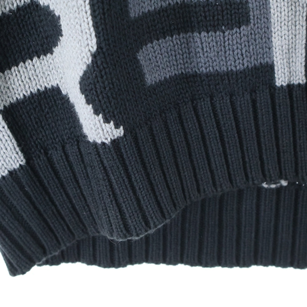 SUPREME(シュプリーム) 18AW Big Letters Sweater ビッグ レター クルーネックニットセーター ブラック