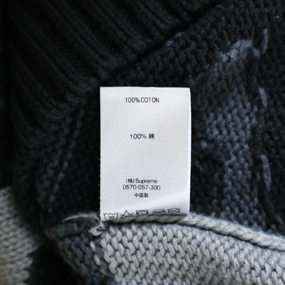 SUPREME(シュプリーム) 18AW Big Letters Sweater ビッグ レター クルーネックニットセーター ブラック