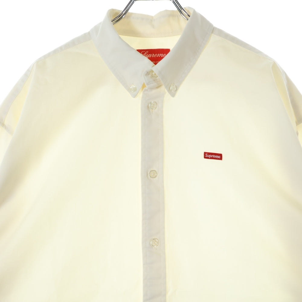 SUPREME(シュプリーム) 22SS Small Box Shirt スモールボックスロゴ ボタンダウン 長袖シャツ ホワイト
