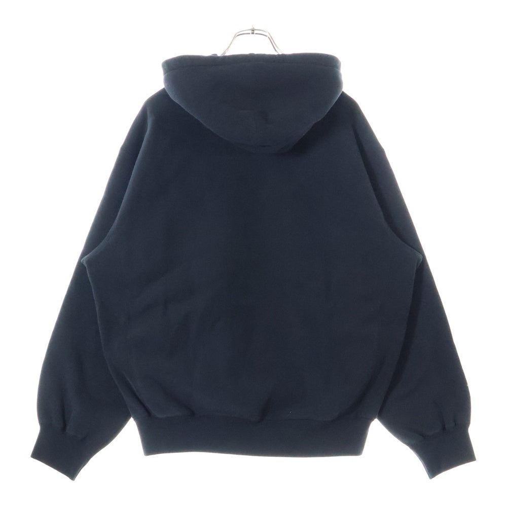 SUPREME(シュプリーム) 23AW Varsity Hooded Sweatshirt バーシティロゴプリントプルオーバースウェットパーカー フーディー ネイビー