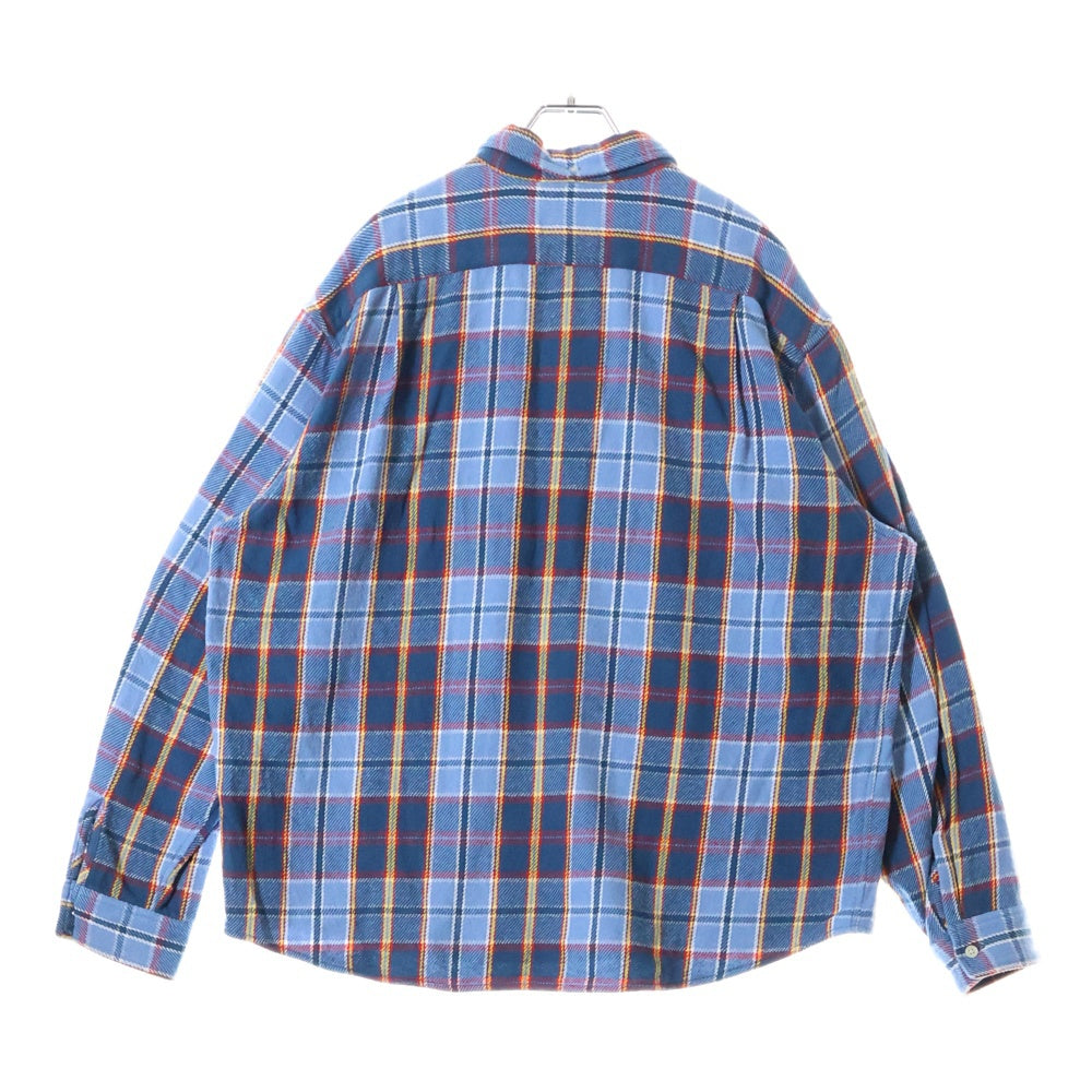 SUPREME(シュプリーム) 23SS Pullover Plaid Flannel Shirt チェック ボタンダウン フランネルシャツ ブルー