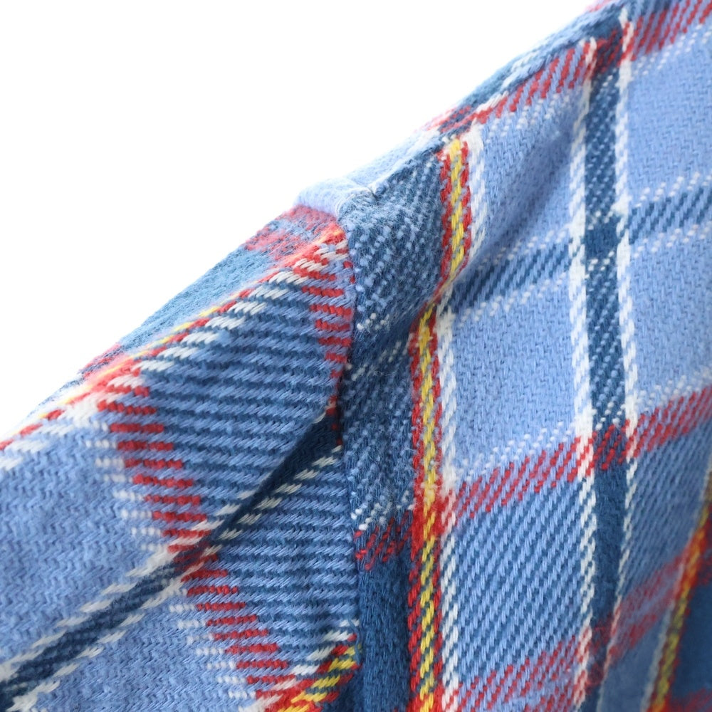 SUPREME(シュプリーム) 23SS Pullover Plaid Flannel Shirt チェック ボタンダウン フランネルシャツ ブルー