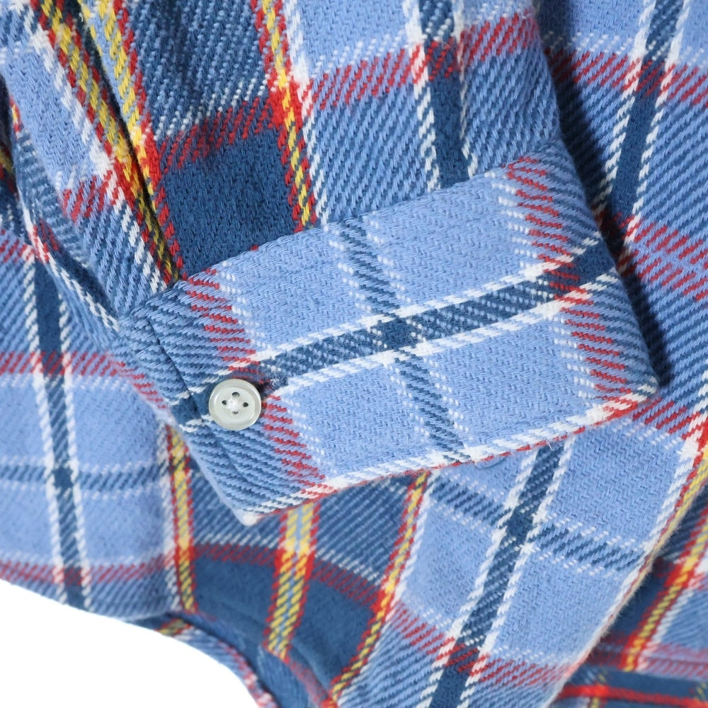 SUPREME(シュプリーム) 23SS Pullover Plaid Flannel Shirt チェック ボタンダウン フランネルシャツ ブルー