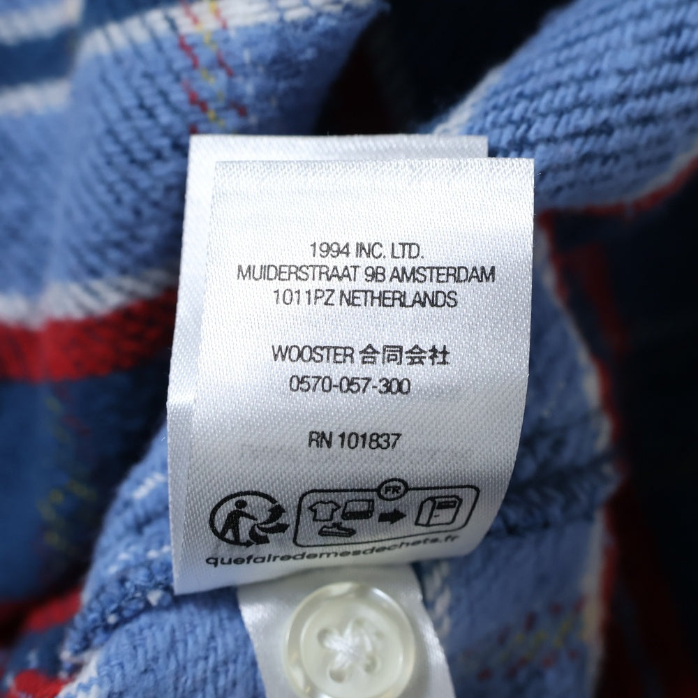 SUPREME(シュプリーム) 23SS Pullover Plaid Flannel Shirt チェック ボタンダウン フランネルシャツ ブルー