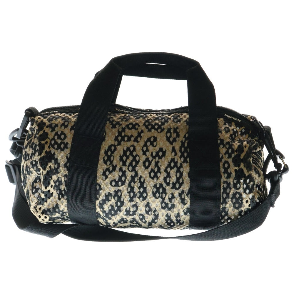 SUPREME(シュプリーム) 23SS Mesh Mini Duffle Bag Leopard メッシュ ミニ ダッフルバッグ レオパード ショルダーバッグ ブラウン