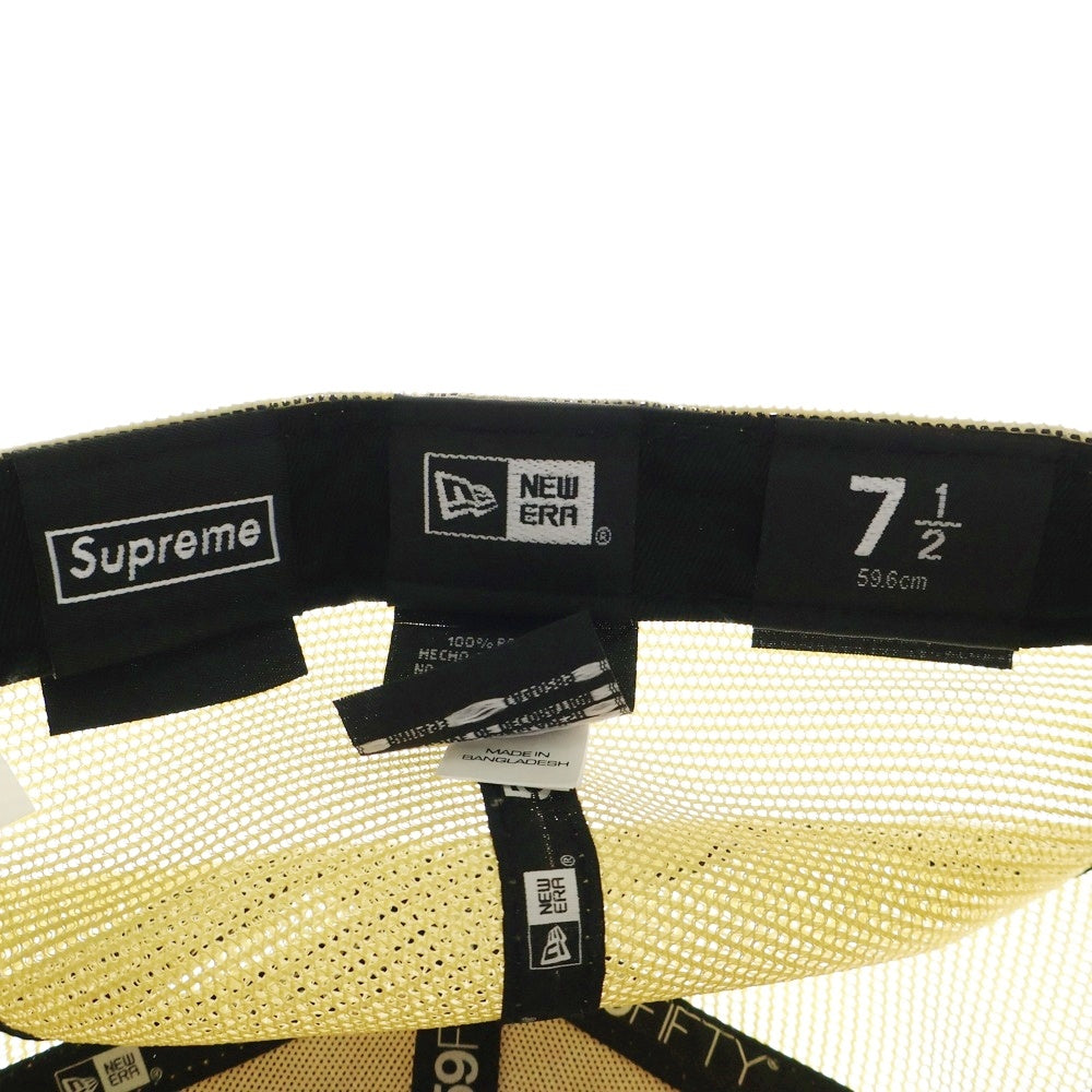 SUPREME(シュプリーム) 24SS ×NEW ERA Box Logo Mesh Cap ニューエラ ボックスロゴ メッシュキャップ 帽子 ベージュ