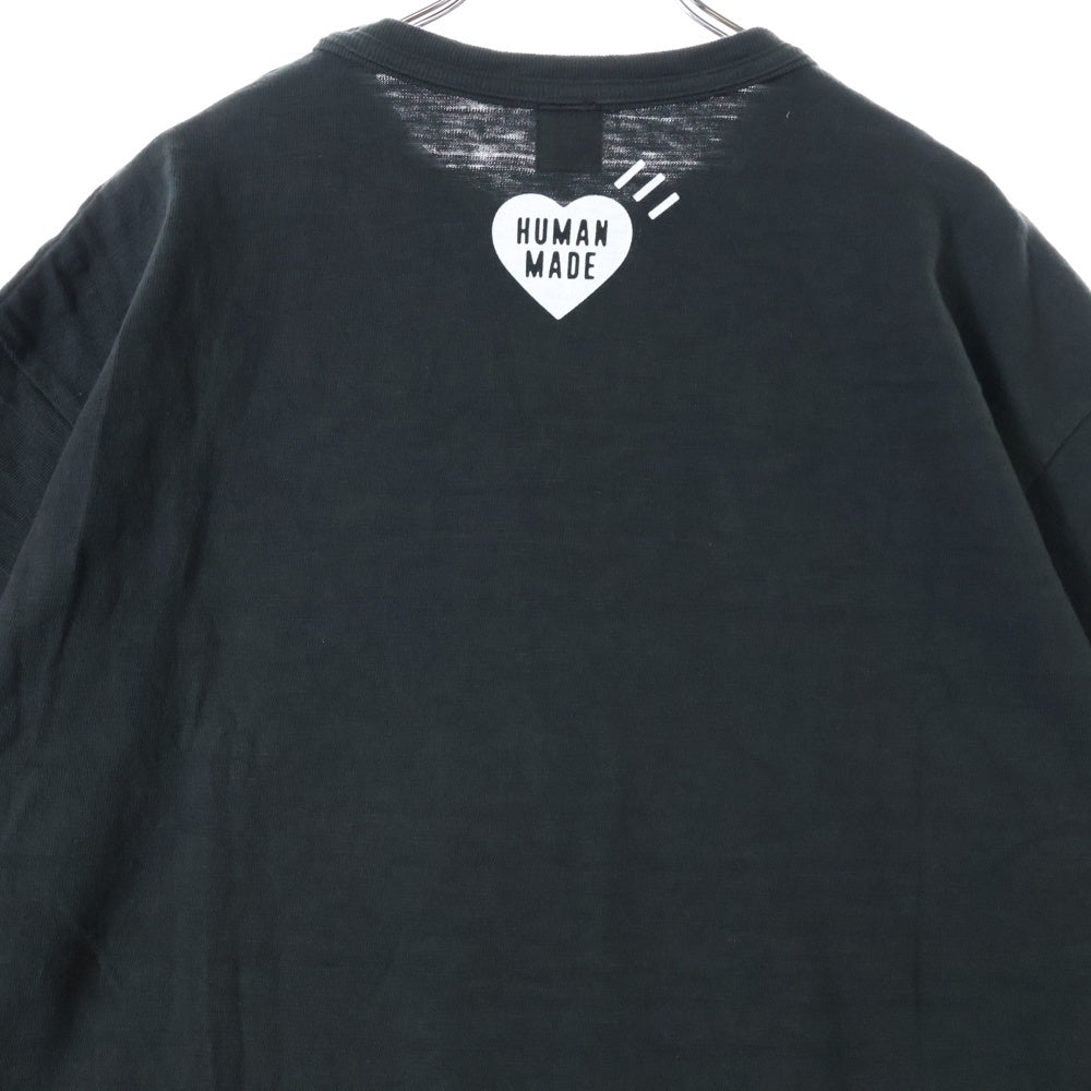 HUMAN MADE(ヒューマンメイド) 23SS GRAPHIC T-SHIRT #1 ハートロゴ プリント クルーネック 半袖Tシャツ カットソー ブラック