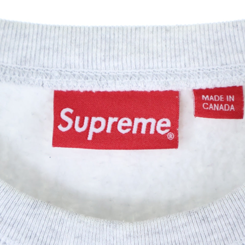 SUPREME(シュプリーム) 18AW Box Logo Crewneck ボックスロゴ クルーネック スウェットトレーナー グレー/レッド
