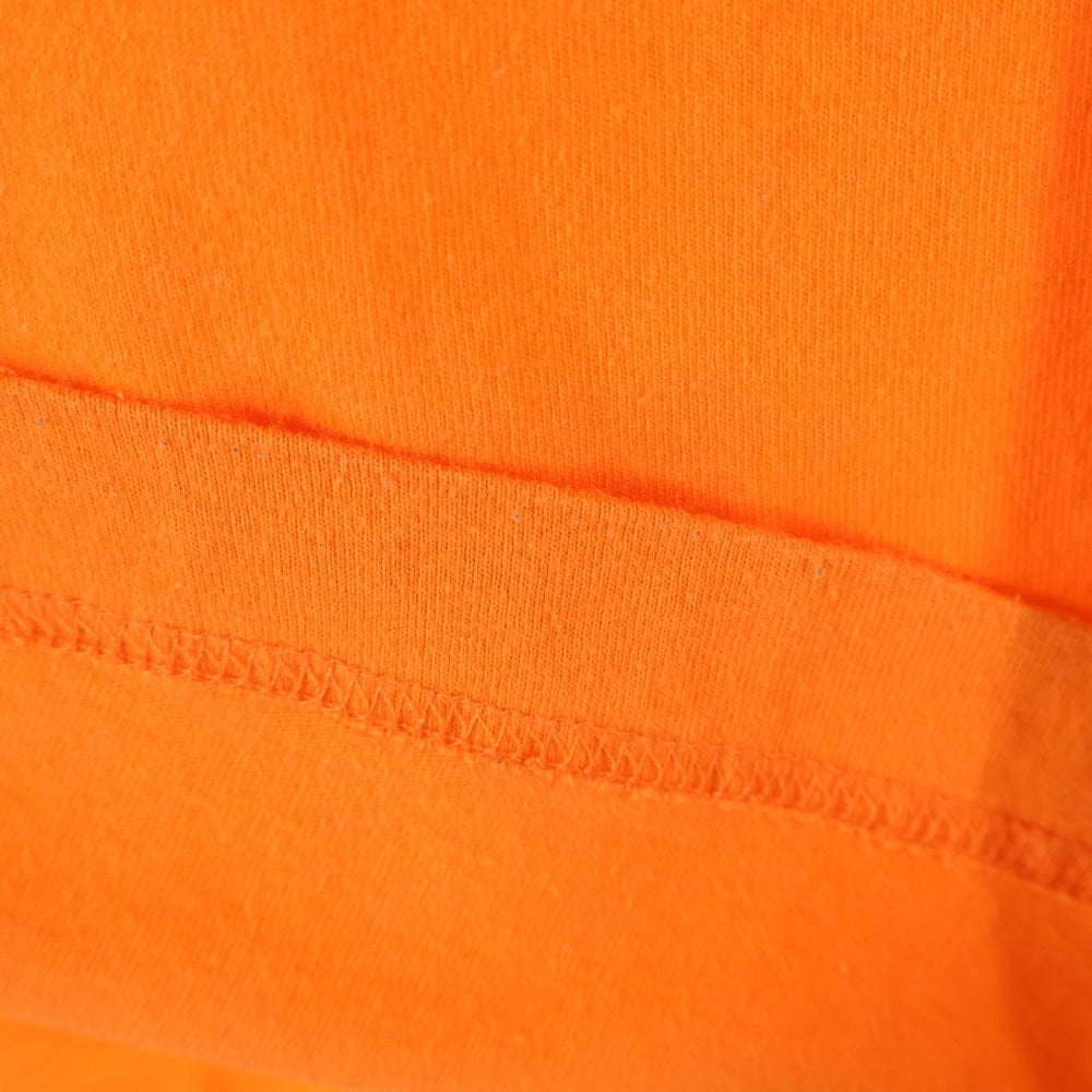 Palm Angels(パームエンジェルス) 22SS ネックロゴ プリント クルーネック 長袖Tシャツ カットソー オレンジ