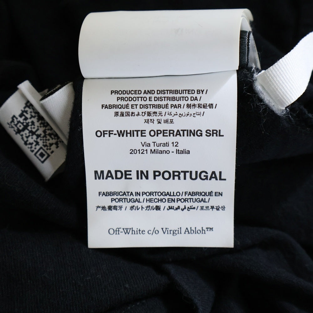 OFF-WHITE(オフホワイト) 21SS ADAM IS EVE S/S OVER TEE OMAA038S21JER014 プリント クルーネック 半袖Tシャツ ブラック