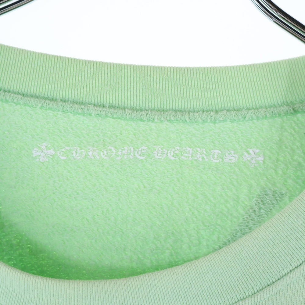 CHROME HEARTS(クロムハーツ) PPO SEAFORM GRN HD SWT MATTY BOY バックプリントクルーネックスウェットトレーナー ライトグリーン