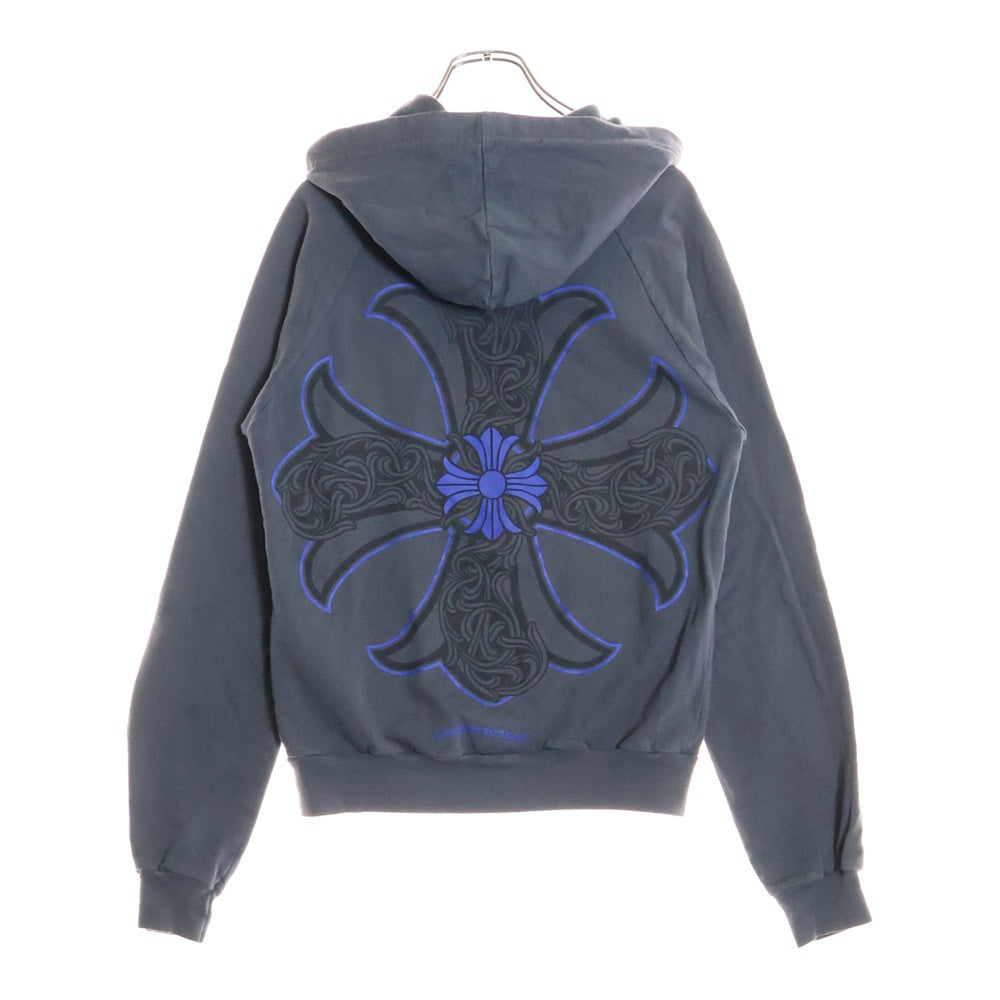 CHROME HEARTS(クロムハーツ) OLD ダブル CHプラス プリント ダガージップアップフーディ パーカー グレー