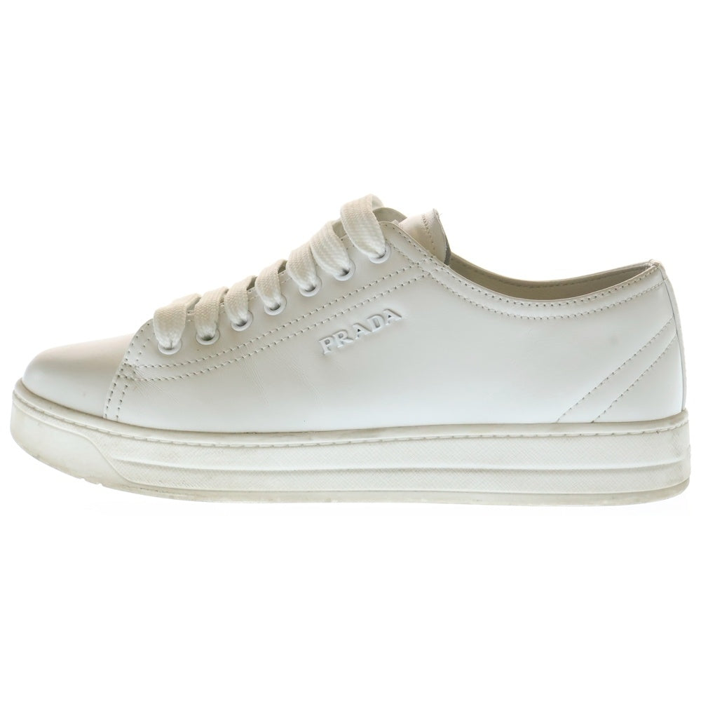 PRADA(プラダ) レザー ローカットスニーカー ホワイト レディース 3E6187