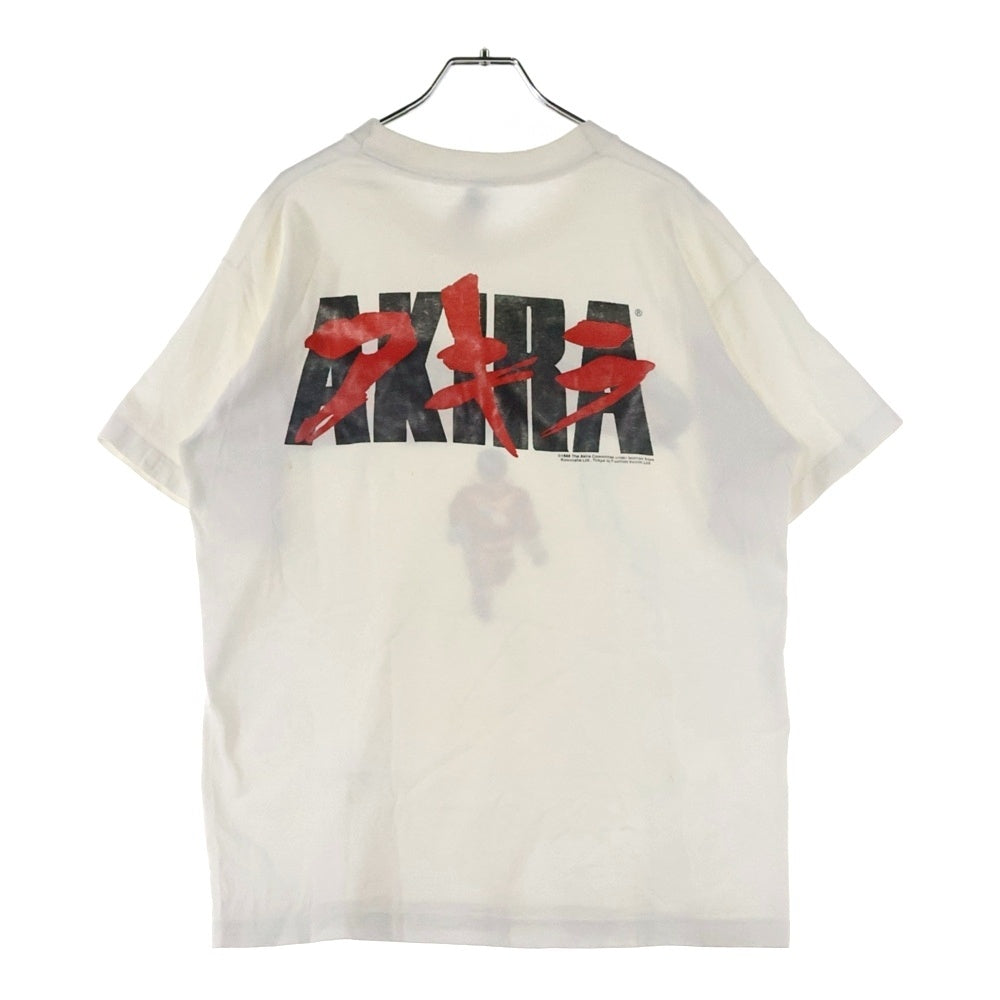 VINTAGE(ヴィンテージ) 80s AKIRA KANEDA BIKE アキラ 金田 バイク 両面プリント 半袖Tシャツ ホワイト
