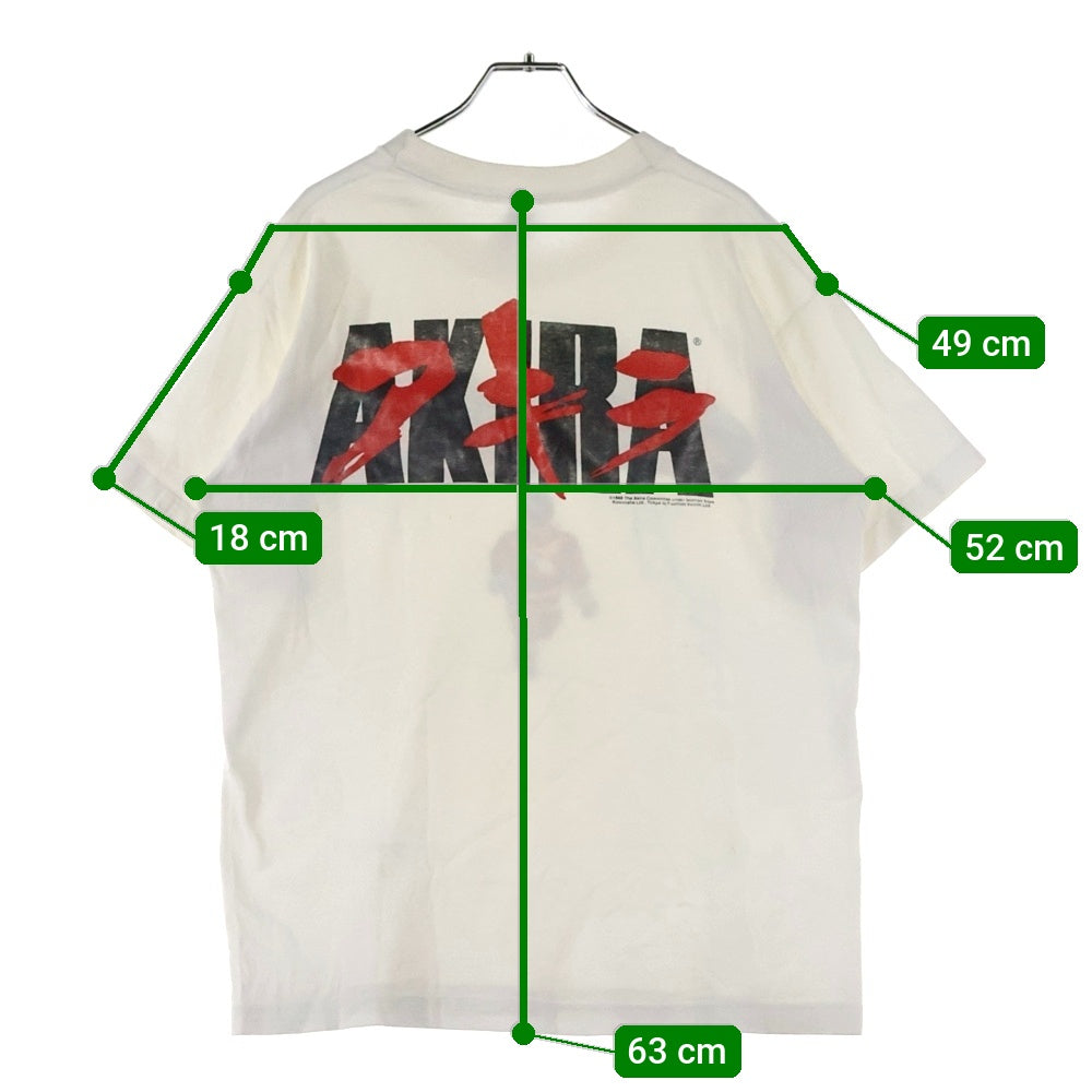 VINTAGE(ヴィンテージ) 80s AKIRA KANEDA BIKE アキラ 金田 バイク 両面プリント 半袖Tシャツ ホワイト